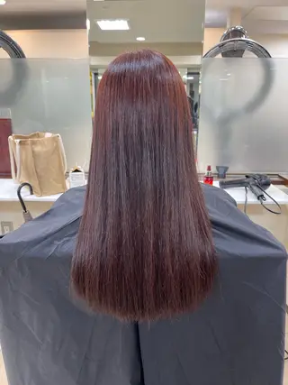 ロング カラー ラカリテ所属・渋谷 りなのヘアスタイル