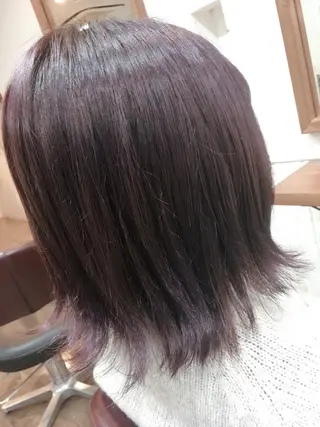 ミディアム カラー 塩崎 明菜のヘアスタイル