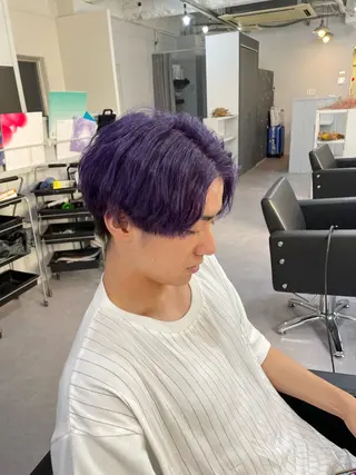 カラー メンズ Cielro【 シェイロ 】所属・Cielro/ダブル カラー/西田咲希のヘアスタイル