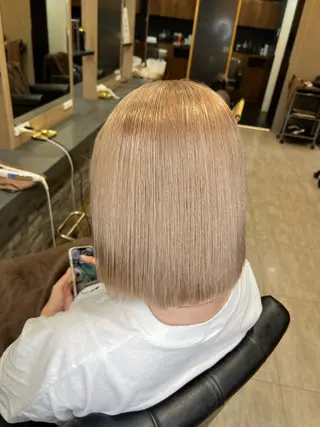 ショート カラー 横浜/エクステ特化× 艶カラー/あいかのヘアスタイル