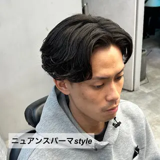 ショート メンズ 天王寺/メンズパーマ /フェード/河本かほのヘアスタイル