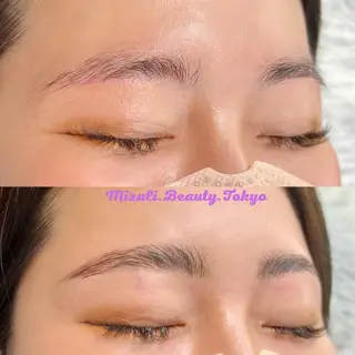 アイブロウ Mizuliネイル 眉毛メイクのサロンのネイルデザイン
