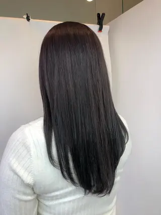 ロング ムトウセイマ/艶髪 /艶ケアWブリーチのヘアスタイル