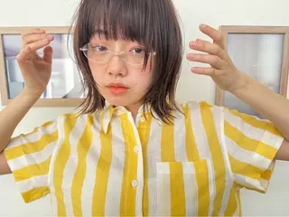 ミディアム 透明感ダブルカラー/ 諸岡ひばりのヘアスタイル