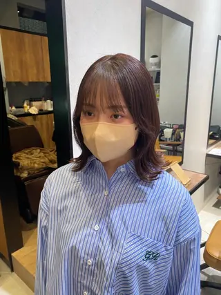 ミディアム Natsuki/韓国 ボブ/レイヤーカットのヘアスタイル