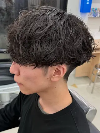 ショート カラー パーマ ヘアアレンジ メンズ 亀井隆汰/メンズ専門 パーマ特化美容師のヘアスタイル