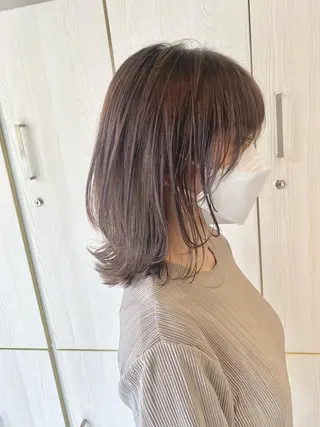 ミディアム カラー ハイトーン×似合わせ 🌱中川慎之介のヘアスタイル