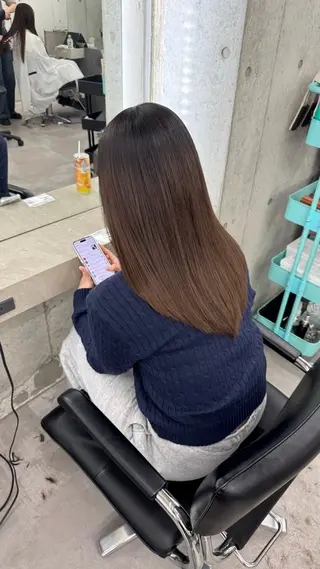 セミロング shio【福岡天神】 カットモデル募集中のヘアスタイル