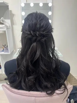 ロング ヘアアレンジ ヘアセットサロン /上坪愛美のヘアスタイル