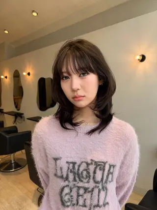 カラー miyu/天神/ ブリーチなし透明感のヘアスタイル