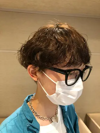 ショート パーマ dogstar小林諒 レイヤー/パーマのヘアスタイル