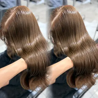 セミロング カラー 上品韓国ヘア🩶艶髪 🩶渋谷/aoiのヘアスタイル