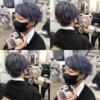 ショート カラー 推しカラー✨ オタク美容師ユウカのヘアスタイル