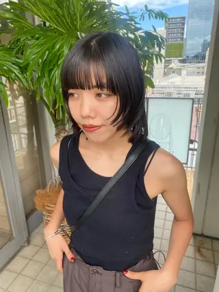 ミディアム カラー 🍈yurina 福岡/パーマ🍈のヘアスタイル