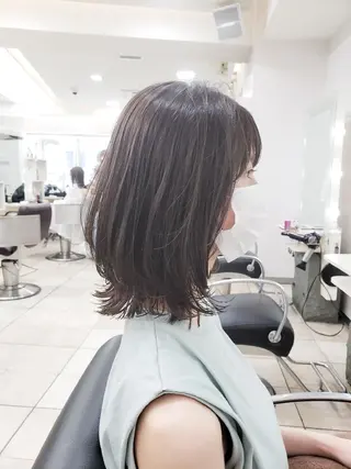 ミディアム ボブ・ロブ　福田 泰久✂️✨のヘアスタイル