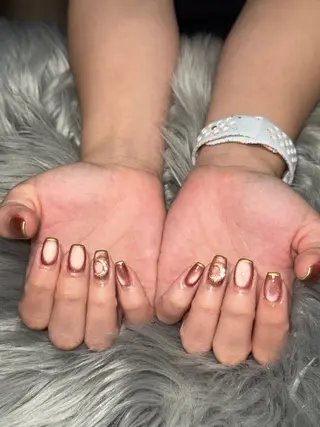 ネイル Momoka 🍑🎀のネイルデザイン