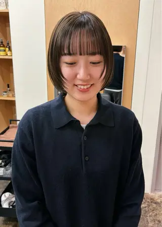 ショート カラー 西山 紗耶香🪽 透明感カラー/ボブのヘアスタイル