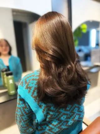 ロング カラー ヘアアレンジ 垢抜け透明感カラー 指名No.1shunのヘアスタイル