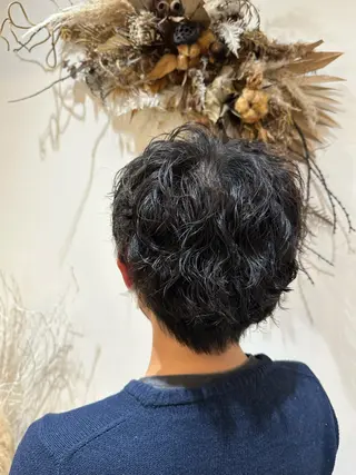 パーマ 岩本みるか/ 暖色カラー/ベージュのヘアスタイル