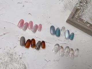 ミディアム ネイル ネイルPetit Ribbonのネイルデザイン