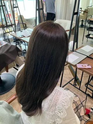ロング カラー 及川まき 　オリーブ グレージュカラー♪のヘアスタイル