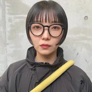 ショート カラー ホリケ アオイのヘアスタイル