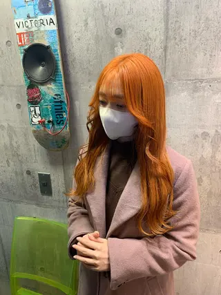 ロング カラー ハイトーン/メンズ/ ウルフ特化   小松のヘアスタイル