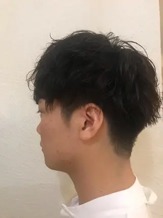 ショート カラー パーマ メンズ JUNTA 梅田茶屋町のヘアスタイル