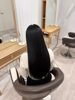 ロング カラー 🪐韓国／暗髪カラー ／ ｓａｋｕｒａ☽⋰のヘアスタイル