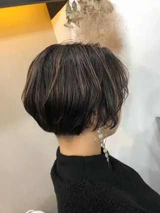ショート カラー ハイライト/髪質改善 ans/黒木 和大のヘアスタイル