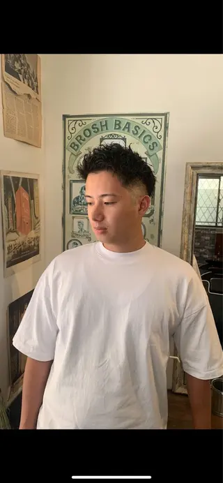 ショート パーマ CARNEL所属・メンズ専門CANEL かずまのヘアスタイル
