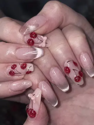 ネイル NES NAIL所属・さゆり￤推しキャラ ￤ロングネイル🩷のネイルデザイン