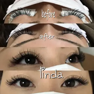 マツエク・マツパ linda lashesのマツエク・マツパデザイン