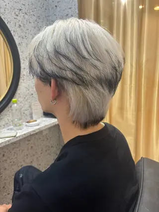 ショート カラー メンズ lani hair salon所属・SHOTO ハイトー ン/デザインカラーのヘアスタイル