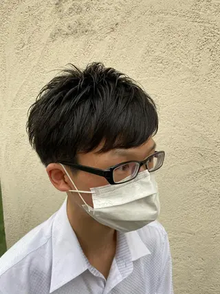 メンズ 小杉輝/ショート /艶カラー✨のヘアスタイル