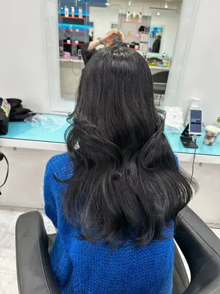 ロング カラー ヘアアレンジ 艶カラー/ハイトーン /レイヤーカットのヘアスタイル