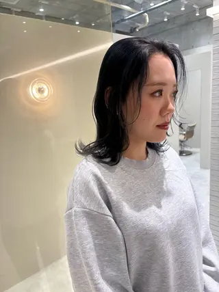 ミディアム カラー 吉武 茂暉のヘアスタイル