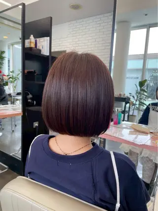 ショート DIFINOaoyama所属・🎧ayaka/ボブ /透明感カラー 🩵のヘアスタイル