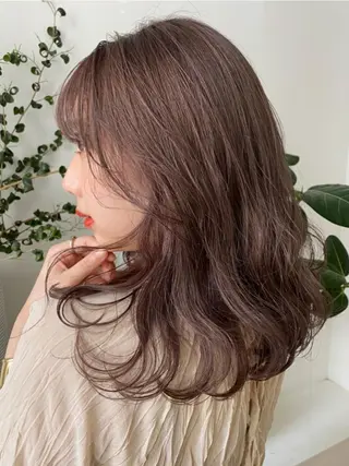 ミディアム カラー 【淡色color/ nail】maikoのネイルデザイン