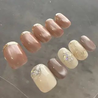 ネイル Ray. ちゅるん系ニュアンスのネイルデザイン