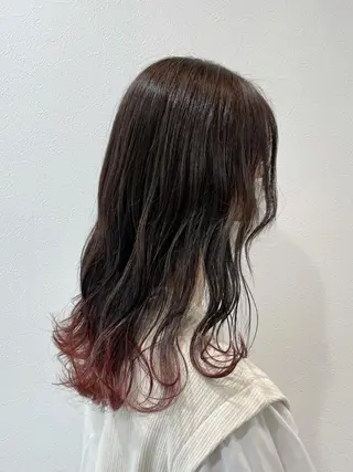 セミロング カラー ヘアアレンジ 井上 武輝のヘアスタイル