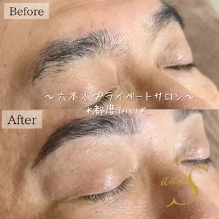 メンズ アイブロウ 🌸🧡六本木 脱毛しずか🧡🫧の眉毛・アイブロウイメージ