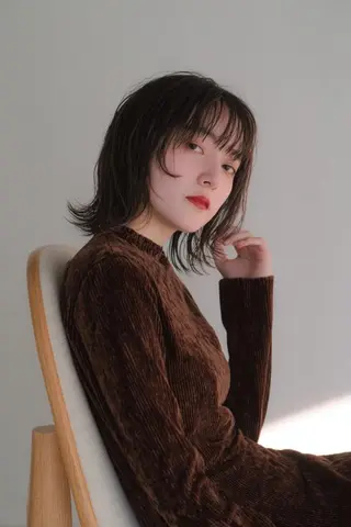 ミディアム カラー 🌜 Lulu 🌛 公式/大通のヘアスタイル