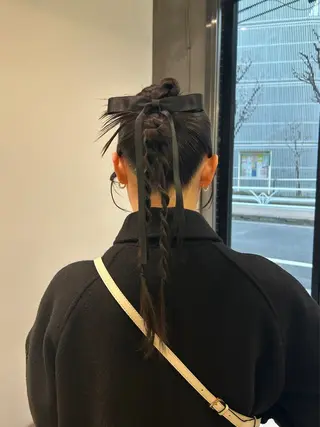 ヘアアレンジ 伊沢 美憂 ⌇﻿渋谷アシスタントのヘアスタイル