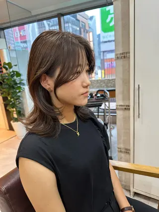 ミディアム カラー 🇰🇷韓国風くびれ ヘア🇰🇷中村優大のヘアスタイル