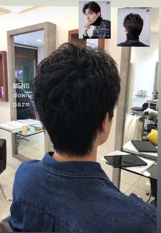 パーマ メンズ 加瀬 真弓のヘアスタイル