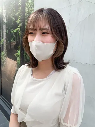 ミディアム カラー ヘアアレンジ yuka .のヘアスタイル