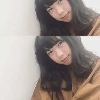 セミロング 鎌田 祥江のヘアスタイル