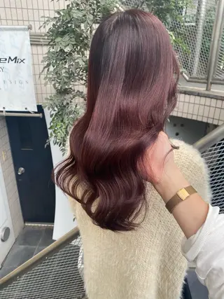 ロング カラー ParveMix 岡本えりかのヘアスタイル