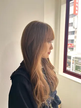 カラー Sherry/R 三川町　山本なつみのヘアスタイル